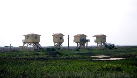Galveston Bay Fishing Huts