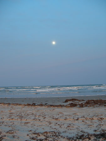 Mustang Island Moon