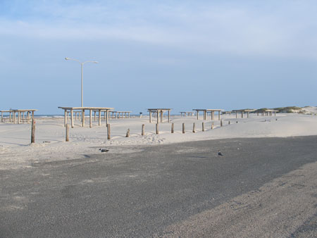 Mustang Island Parking Lot